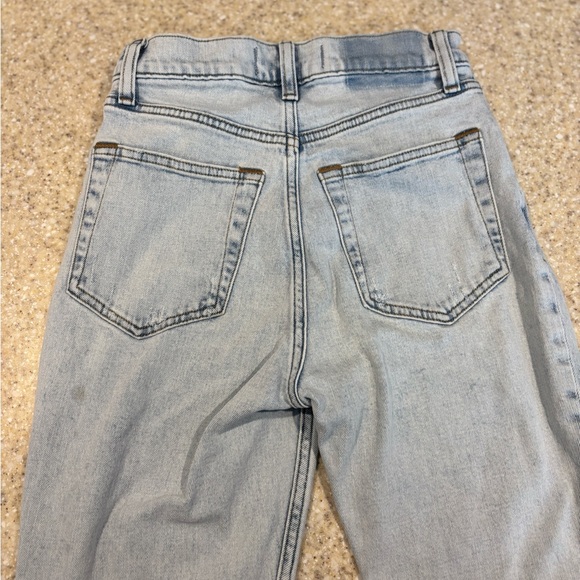 Abercrombie & Fitch Light Blue Women's Straight Leg Jeans - Picture 5 of 6